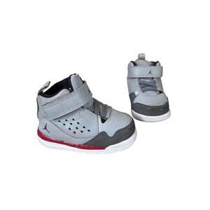 Air Jordan Flight Sneakers  4 C Baby Gray Jump Man Shoes